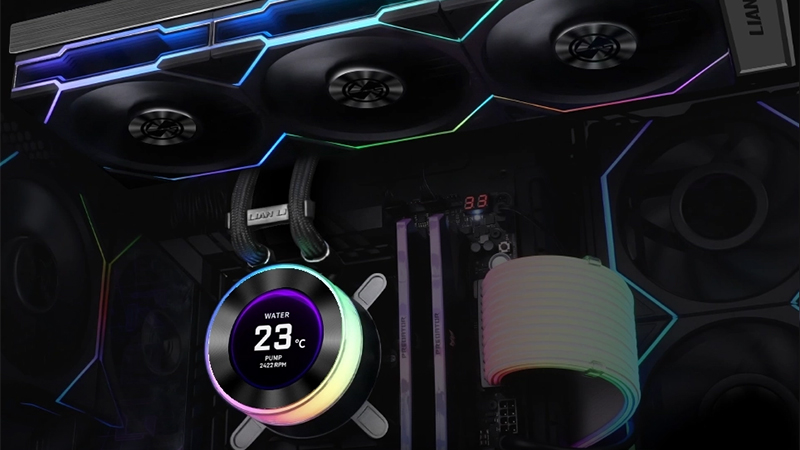 Lian Li Hydroshift II LCD-C 360N Fanless (black) - CPU fan - LDLC
